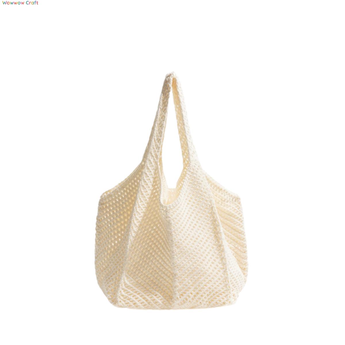 Shoulder Bags,Totes,Crochet Bags,Multicolor Crochet Mesh Tote - Beach Bag for Seaside Vacation